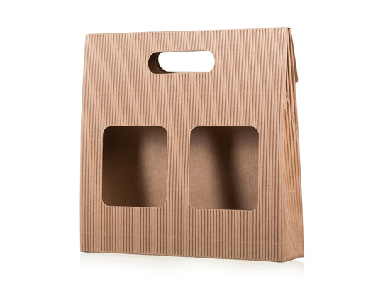 Darčeková krabica na kávu s okienkami
