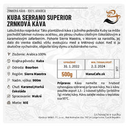 Etiketa Manu cafe - veľká  - 1 ks