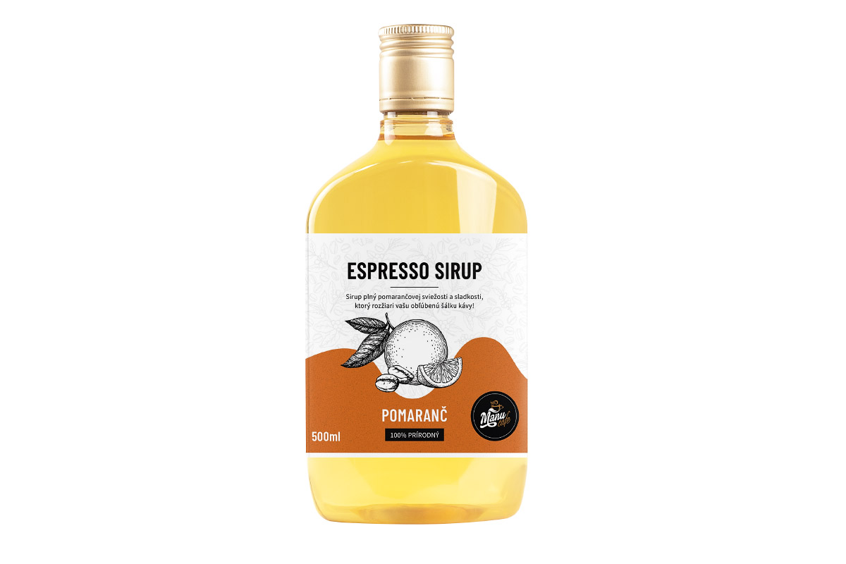 E-shop Espresso sirup Pomaranč - 500 ml