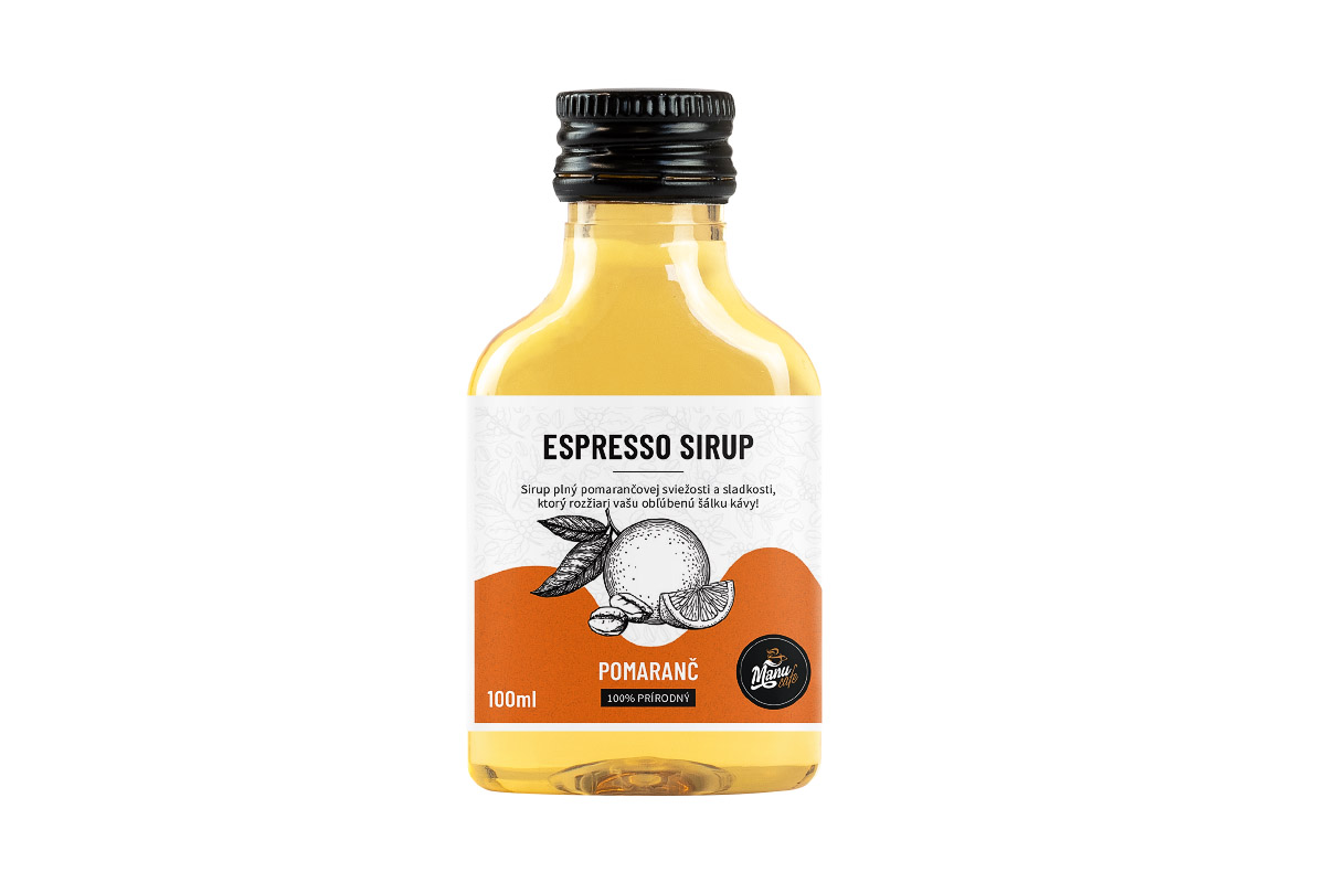 E-shop Espresso sirup Pomaranč - 100 ml