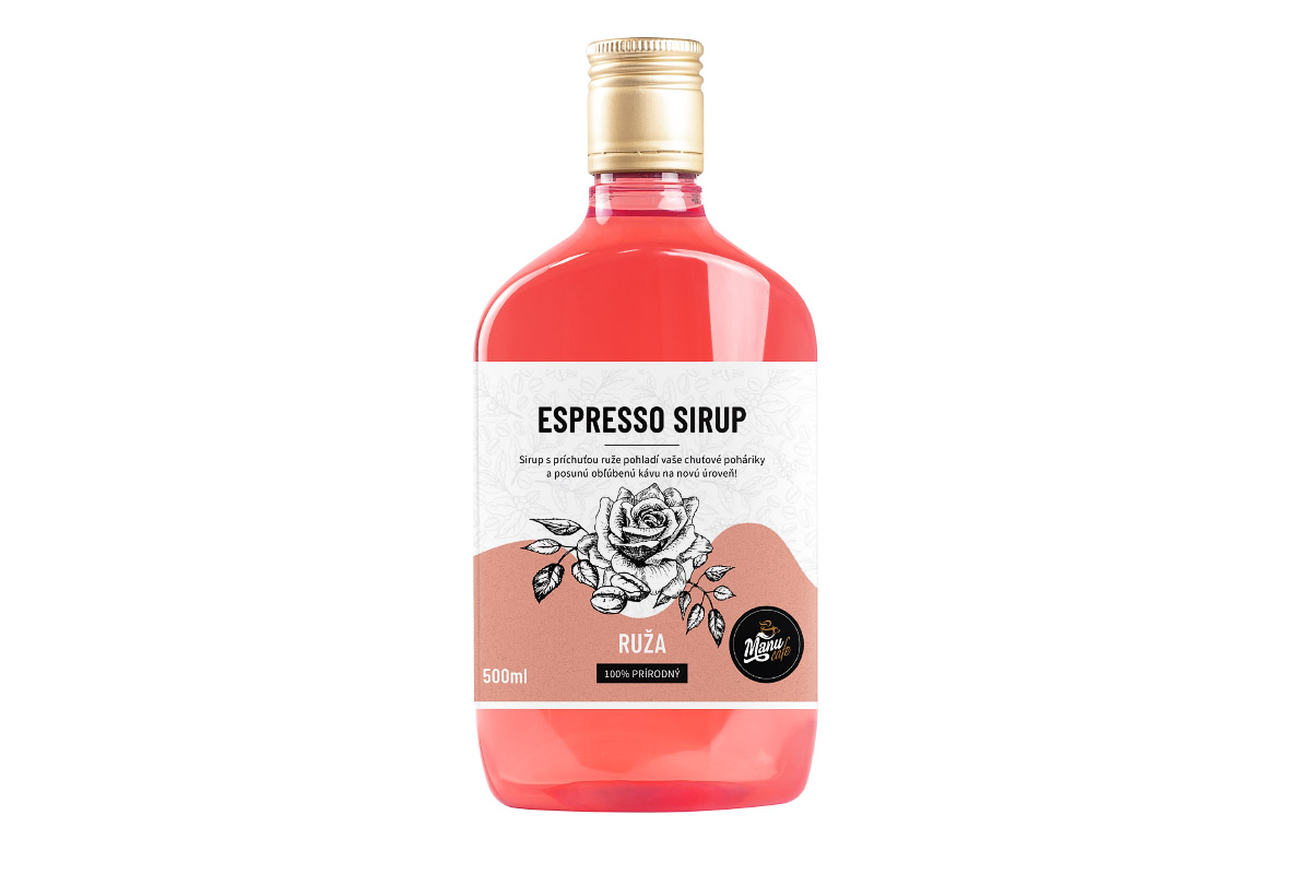E-shop Espresso sirup Ruža - 500 ml