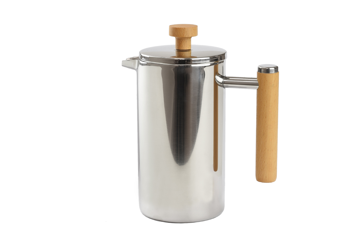 E-shop Nerezový French Press Wood - 700 ml